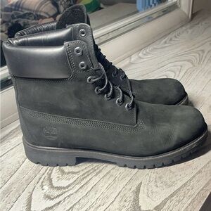MENS TIMBERLAND BLACK BOOTS